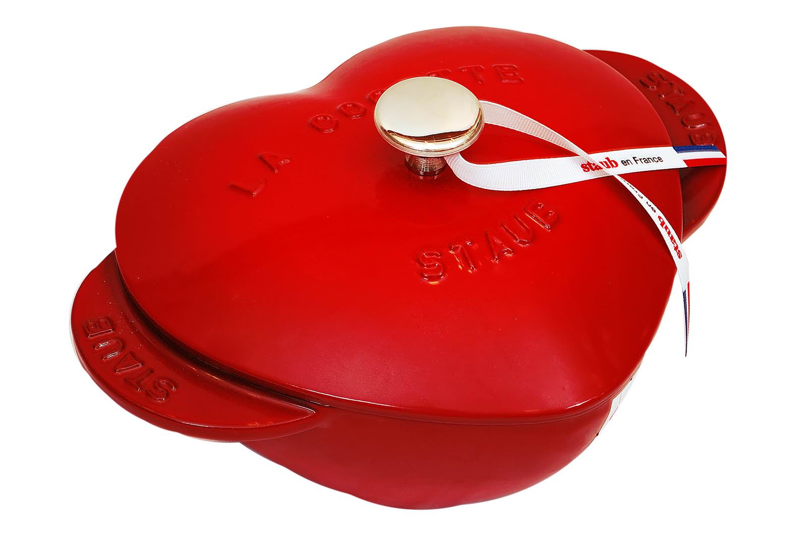 STAUB Heart Shaped Cast Iron Cocotte Cherry Erresse Shop