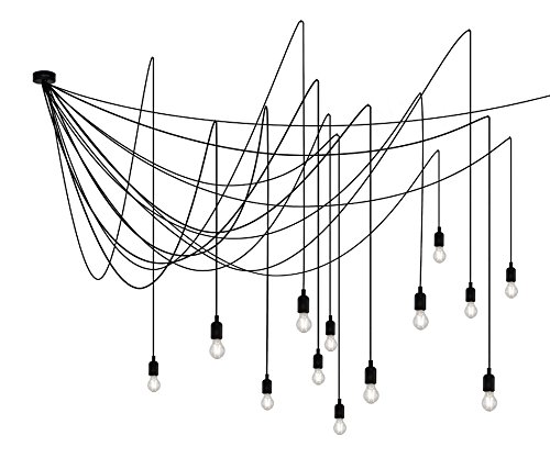 Seletti - MAMAN Lampadario 14 luci a led con lampadine dimmerabili trasparenti