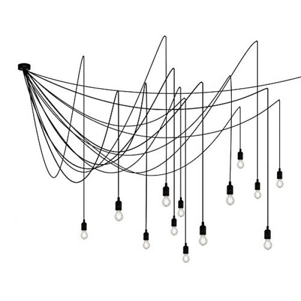 Seletti - MAMAN Lampadario 14 luci a led con lampadine dimmerabili trasparenti