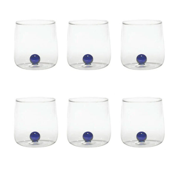 ZAFFERANO Bilia 6 Glasses blue