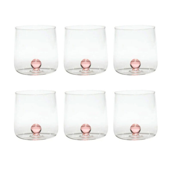 ZAFFERANO Bilia 6 Glasses pink