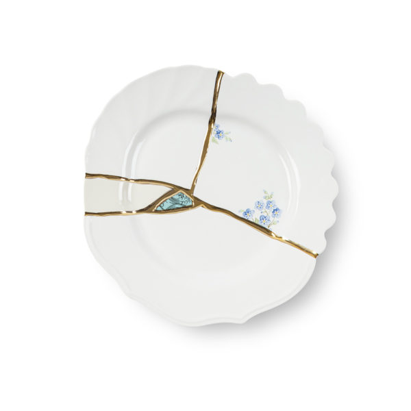 Seletti - KINTSUGI - Piatto Frutta n°3 in porcellana cm 21