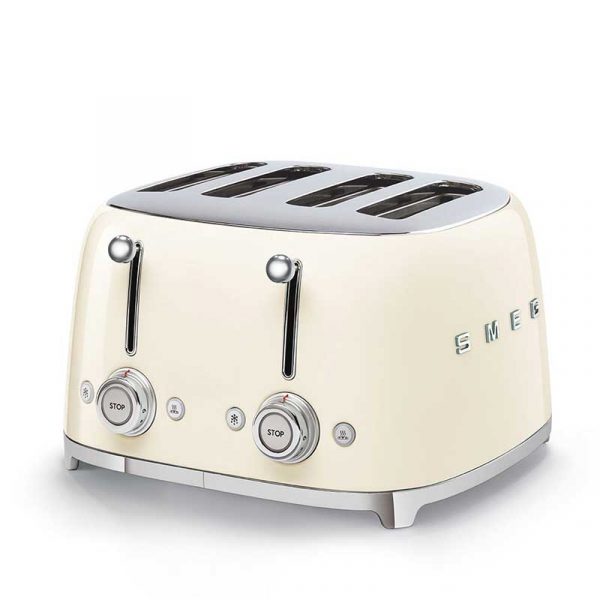 SMEG Aesthetic 50s Broodrooster 4x4 Creme