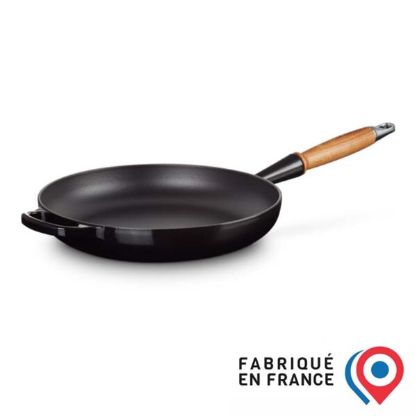 LE CREUSET Low Cast Iron Frying Pan 28 cm Black