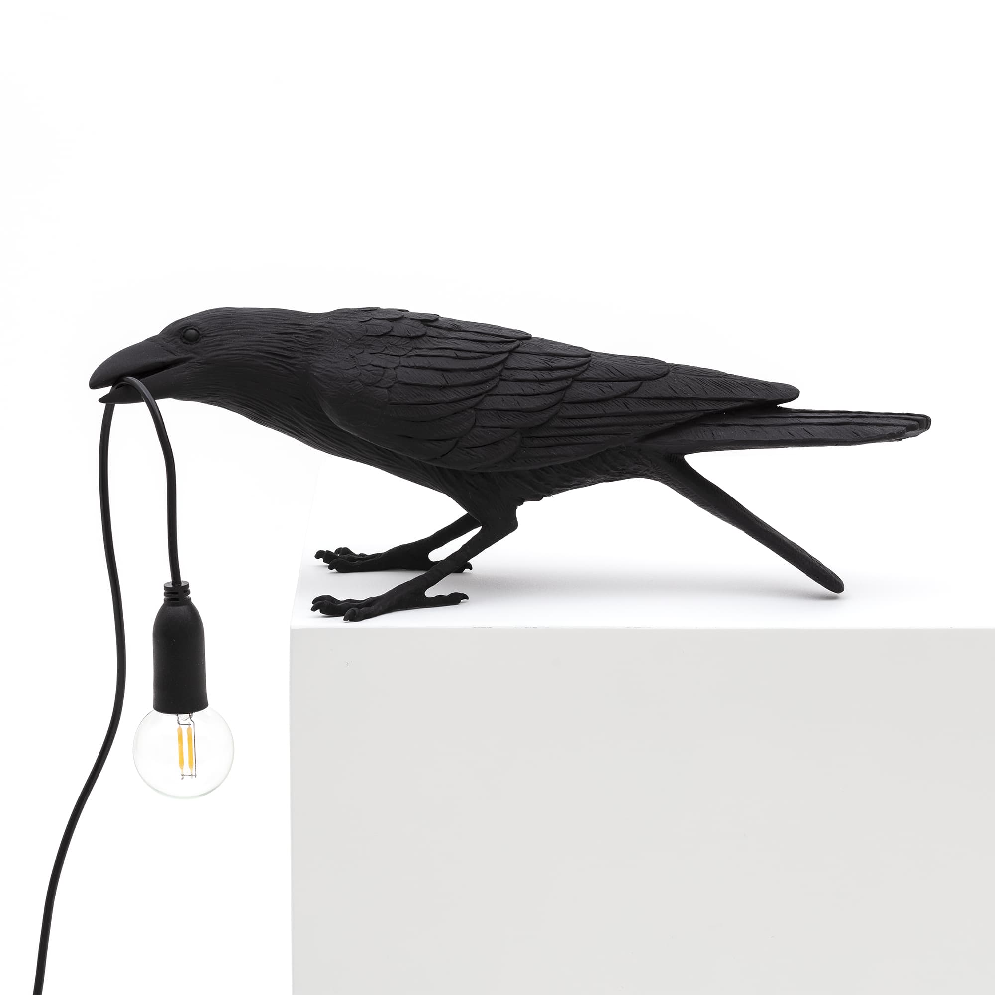 Seletti - Bird Lamp Black Playing
