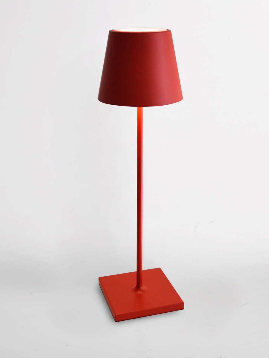 Zafferano Poldina Table Lamp Limited Edition Red Ferrari
