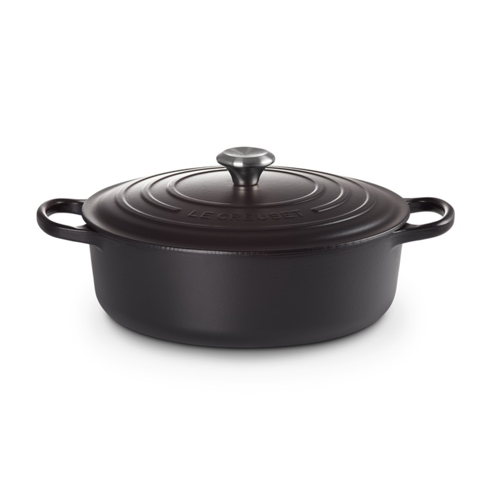 LE CREUSET Cast Iron Risotto Pot 30 cm Black Erresse Shop