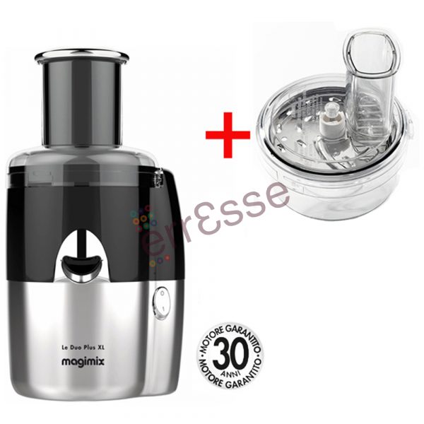 MAGIMIX Duo Extractor Plus XL Black + Vegetable Cutter