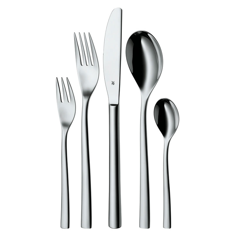 Set Posate 40 Pezzi Silverware – Acciaio Inox Nero Opaco – Servizio 8 Persone, Lavabile In Lavastoviglie