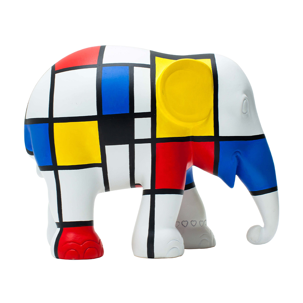 ELEPHANT PARADE Éléphant Hommage to Mondriaan