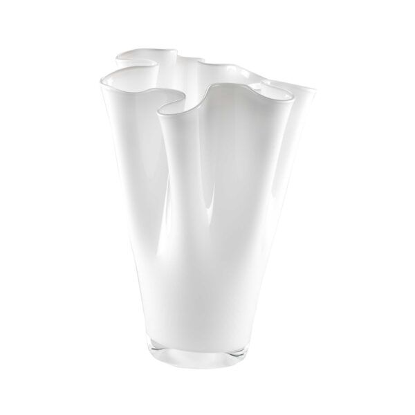ONLYLUX Wave Vase Opal H 30 cm Weiß
