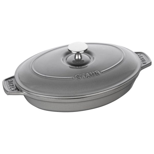 STAUB Cast Iron Sauté Pan 23x17 cm Grey