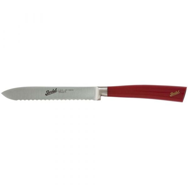BERKEL Couteau à Usages Multiples Elegance Rouge 12 cm
