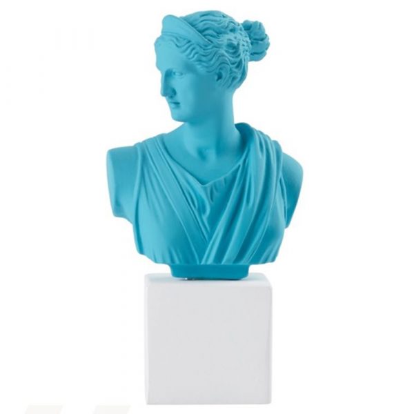 SOPHIA Statue Bust of Artemis M Light Blue
