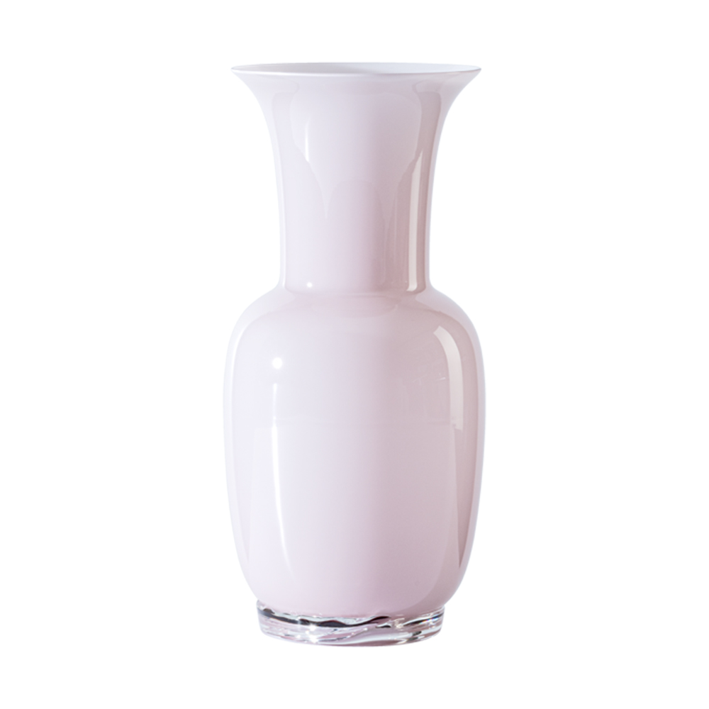 VENINI Opalino Vase Powder Pink H 36 cm