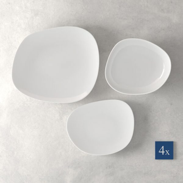 VILLEROY & BOCH Organic Plate Set 12 Pieces White