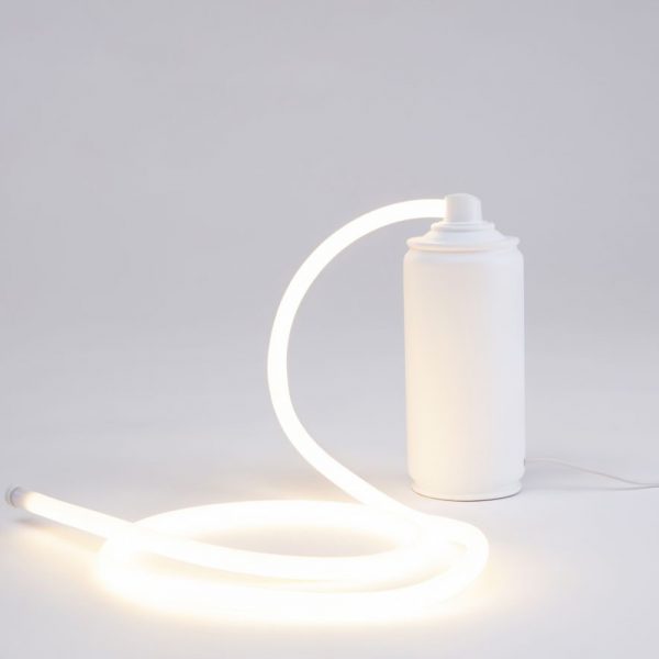 SELETTI Lampe à Led Sprayglow Blanc