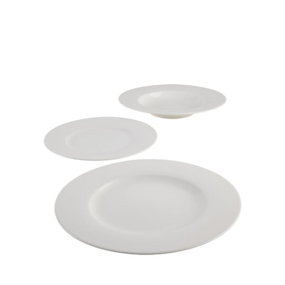 VILLEROY & BOCH Basic White Plate Set 12 Pieces White