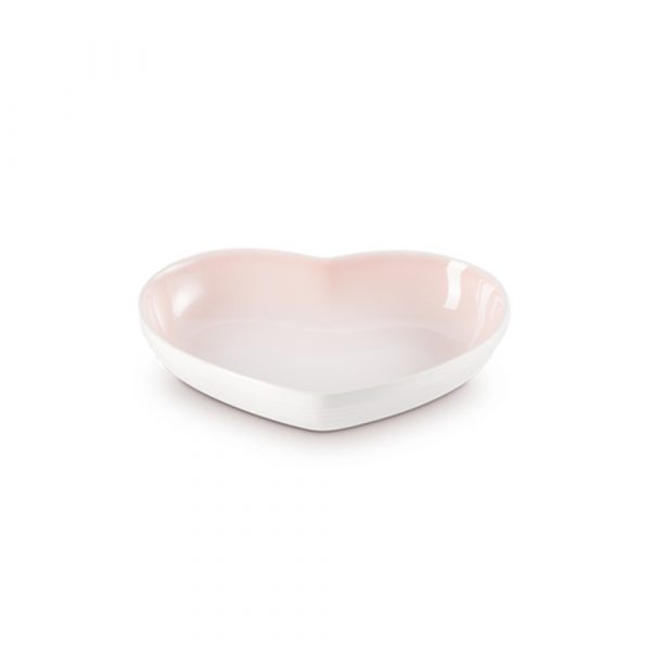 LE CREUSET Amour Suppenteller Herz 19 cm Shell Pink
