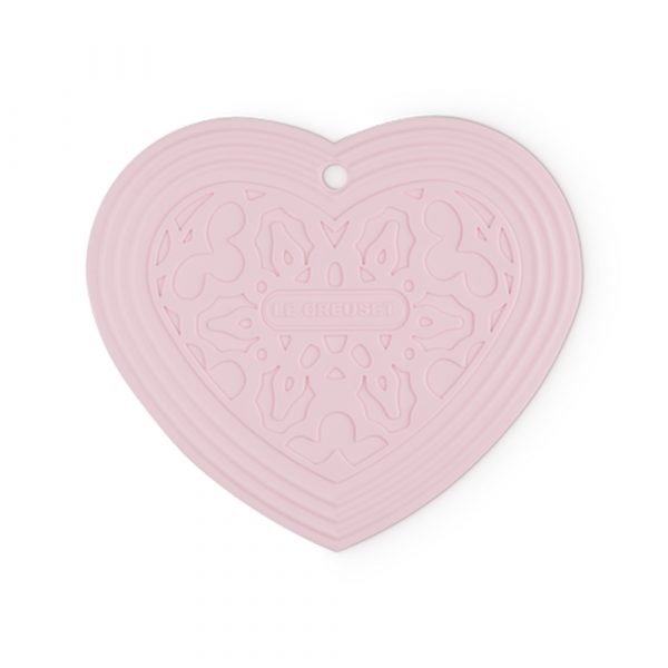 LE CREUSET Amour Trivet Heart Shell Pink