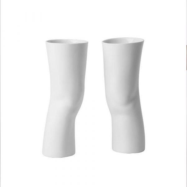 SELETTI Ensemble de 2 Vases Elle en Porcelaine