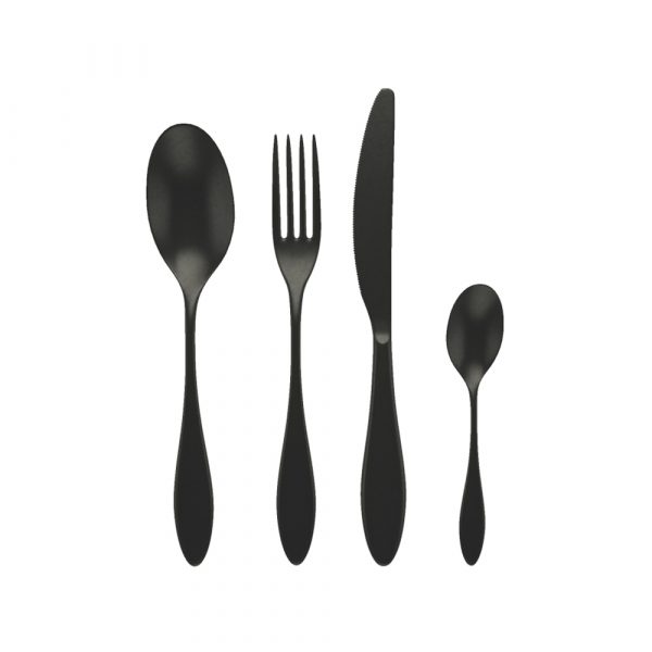 MEPRA Carinzia Set 24 Cutlery Black Pewter