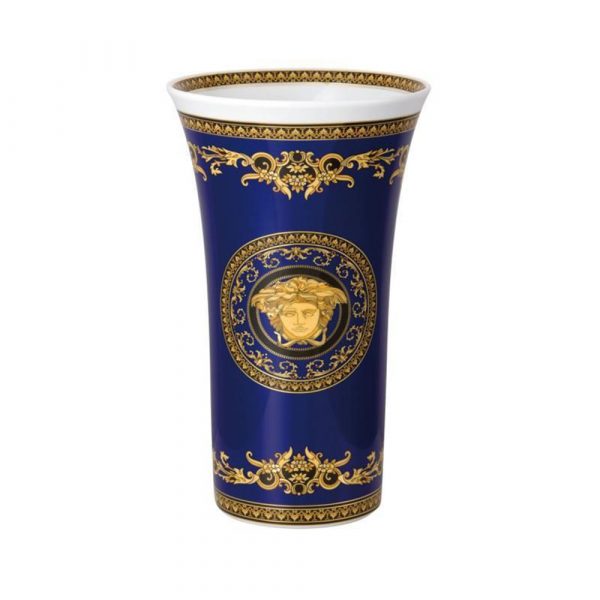 VERSACE HOME Jarrón Medusa Azul 34 cm