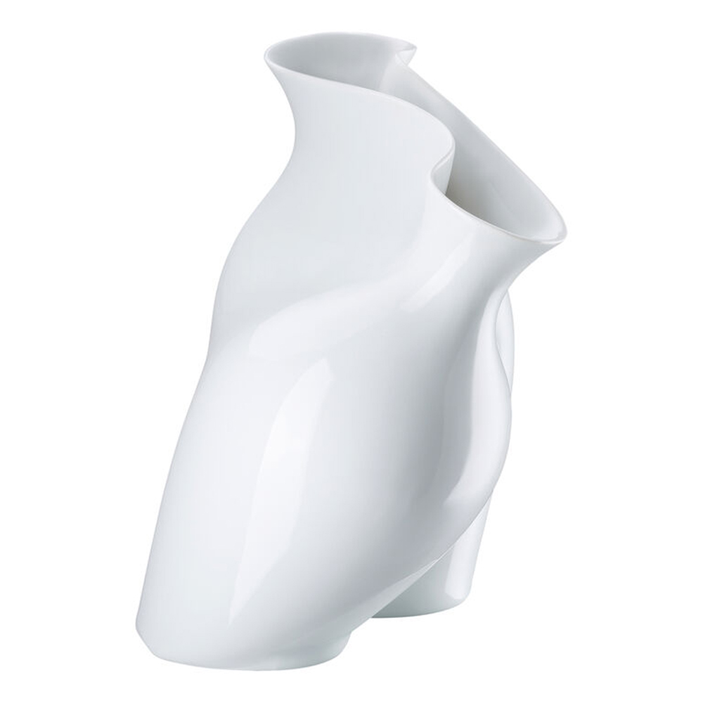 ROSENTHAL Vaso La Chute 26 cm Bianco