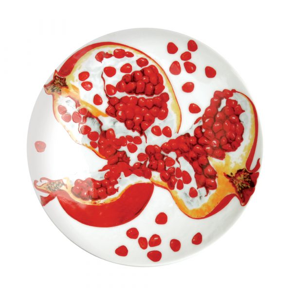 TAITÙ Dieta Mediterranea Saucers Pomegranate 4 Pieces