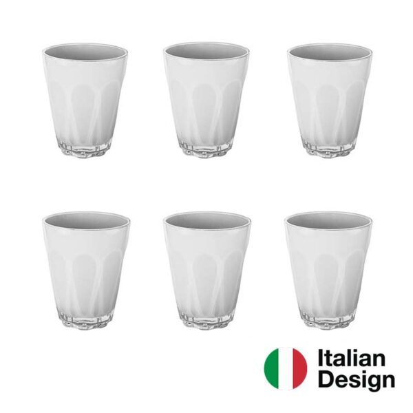 BACI-MILANO-Aqua-Set-Bicchieri-Bianco