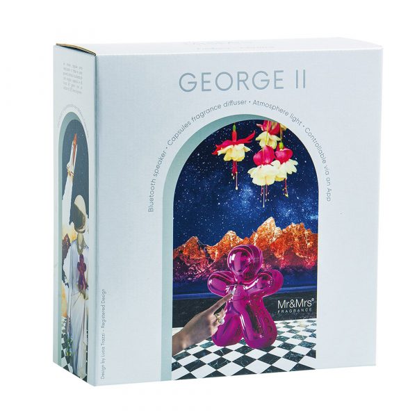 MR MRS FRAGRANCE George II Lautsprecher und Parfümhersteller Pinkfarbe