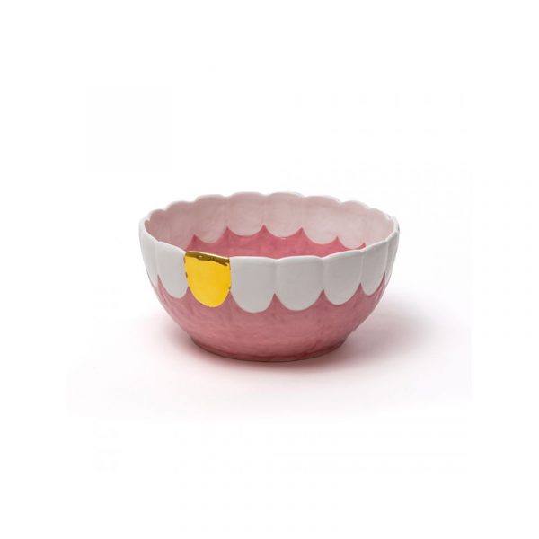 SELETTI Studio Job Saladier en Dolomite Toothy Frootie Blow