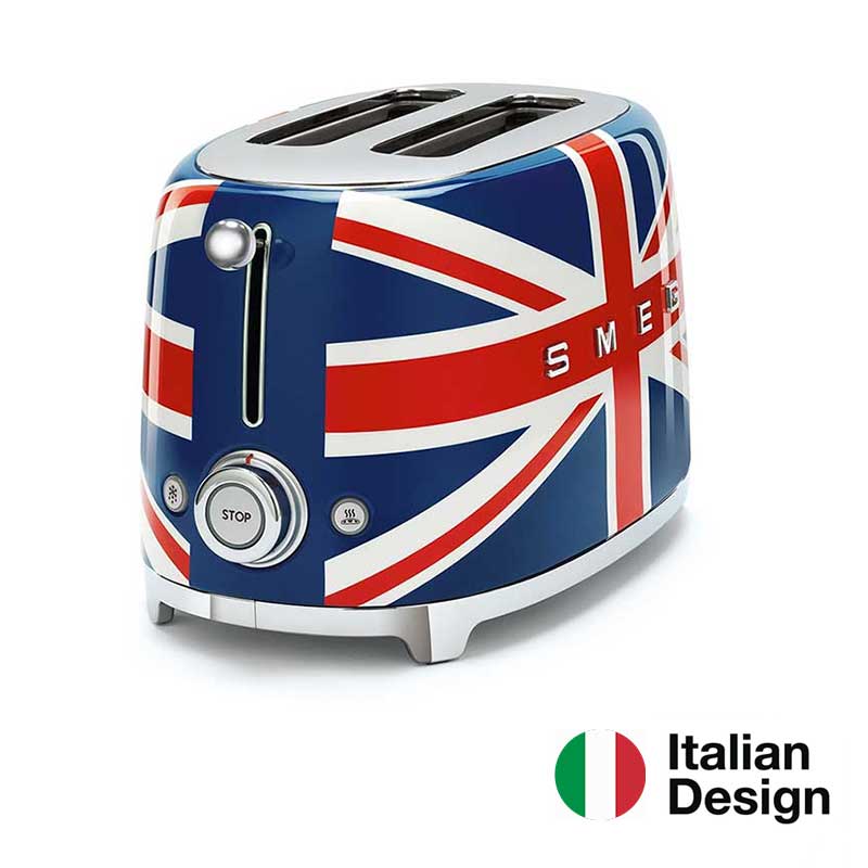 SMEG 2 SchlitzToaster Union Jack Serie 50 Jahre Erresse Shop