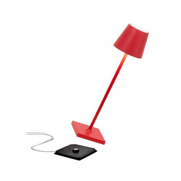 ZAFFERANO Poldina PRO Micro Lámpara de Mesa Rojo