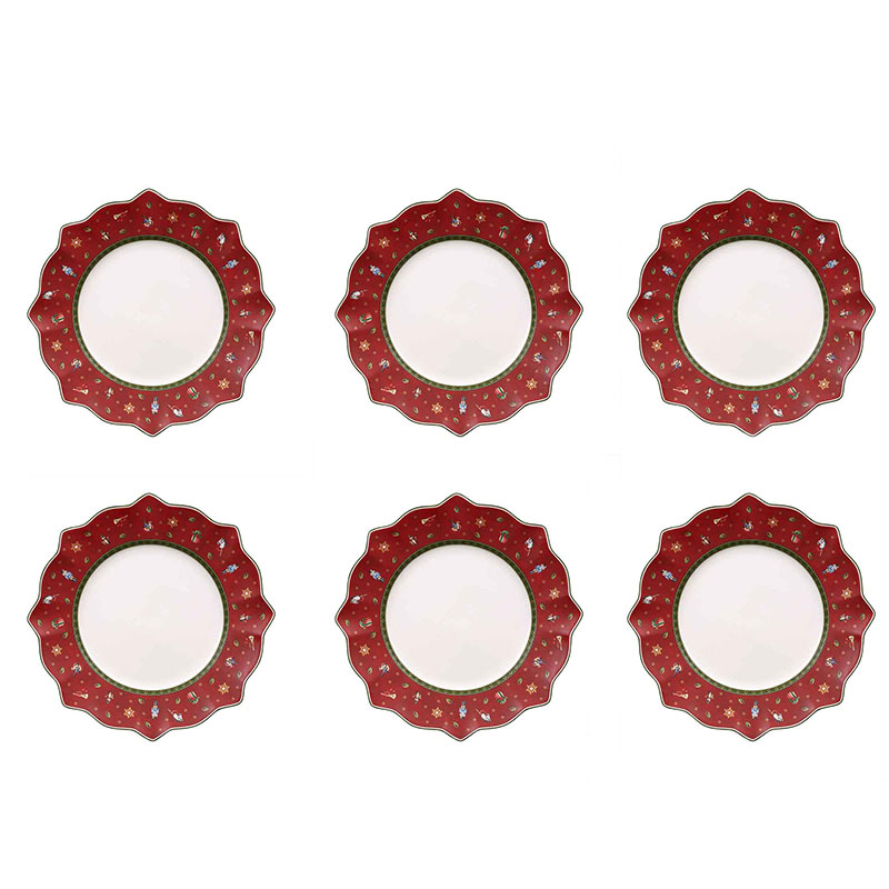 Villeroy & Boch Set 6 Piatti Piani Cellini - Porcellana Elegante E Lavabile In Lavastoviglie - Foto 9