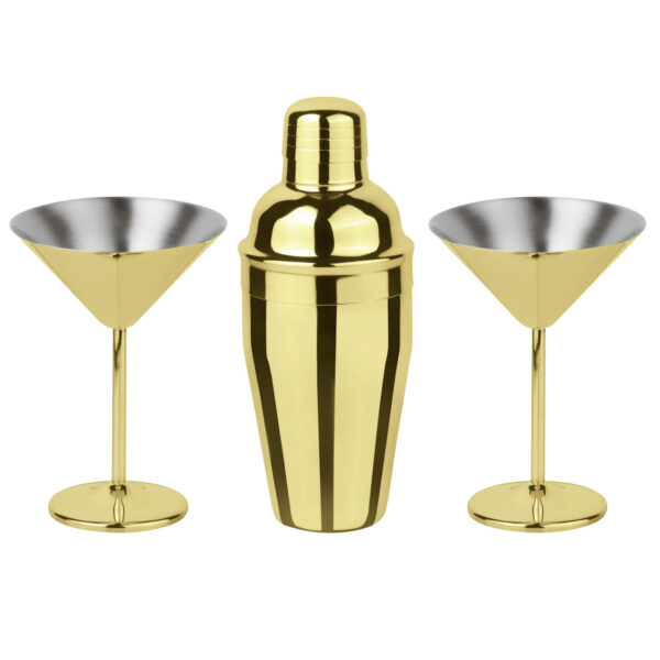 Sambonet Paderno Mixology Set 3-teilig Martini Gold