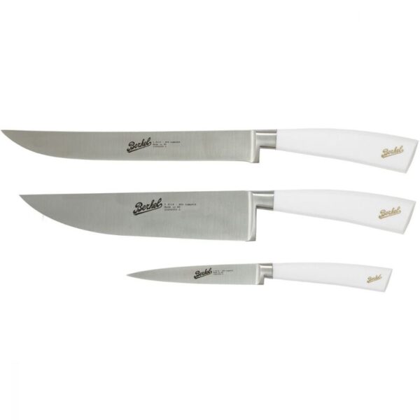 BERKEL Set 3 Chef Knives Elegance White