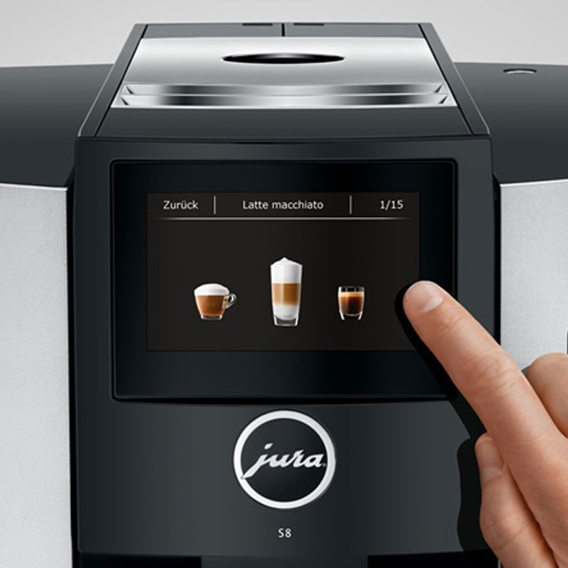 JURA Coffee Machine S8 Moonlight Silver Erresse Shop