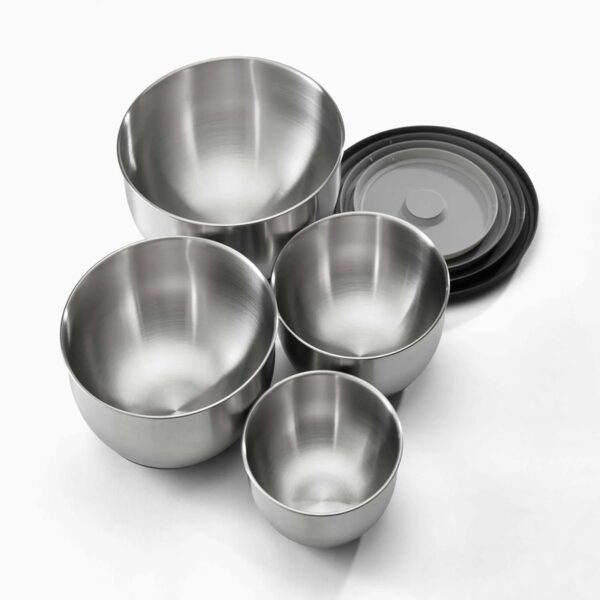 JOSEPH JOSEPH Nest™ Prep&Store Set of 4 steel mixing bowls  2