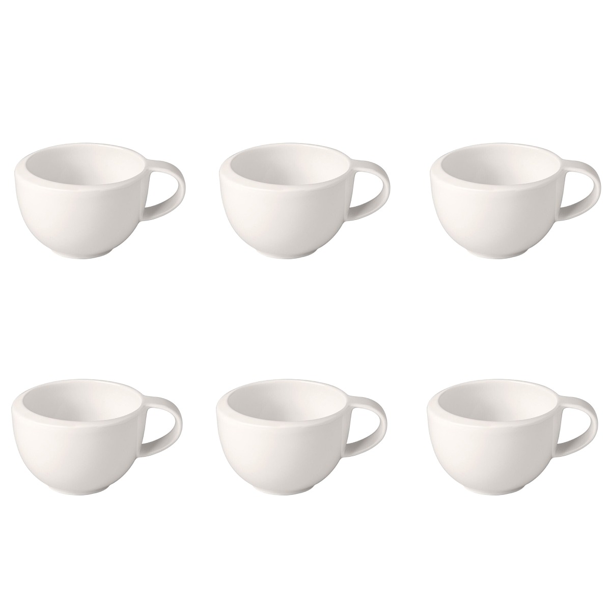 Villeroy & Boch White Pearl Tazza Caffe/Te Senza Piatto, 0.20 L, Porcellana Bone China, Multicolore : Villeroy & Boch