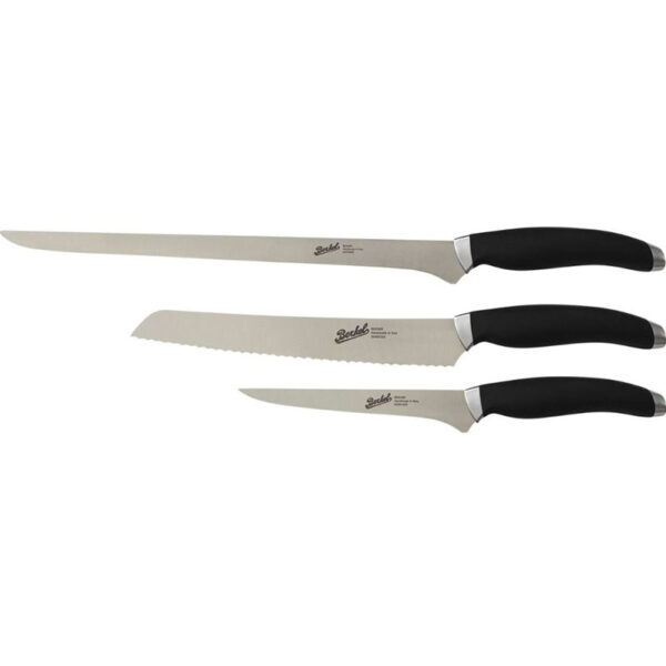 BERKEL Teknica Set 3 Ham Knives Black