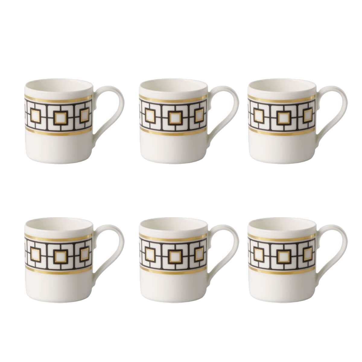 VILLEROY & BOCH Metro Chic Set 6 Espresso Cups - Erresse Shop