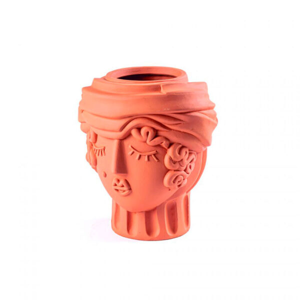 SELETTI Magna Graecia Terracotta Vase Woman