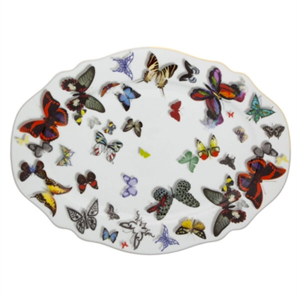 VISTA ALEGRE Butterfly Parade Small Oval Plate