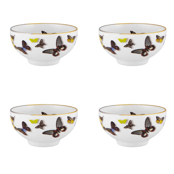 VISTA ALEGRE Butterfly Parade Set 4 Bowls