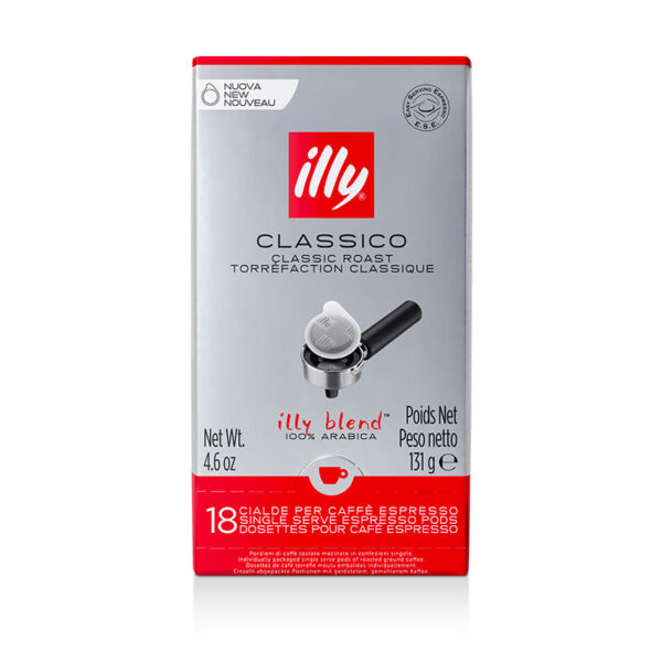 ILLY 6 Packungen mit 18 Kapseln E.S.E. Espresso Classico