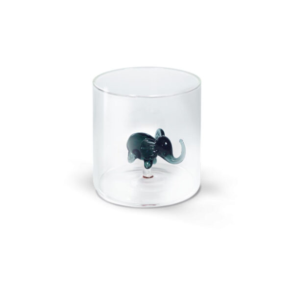 WD LIFESTYLE Glass Tumbler Elephant