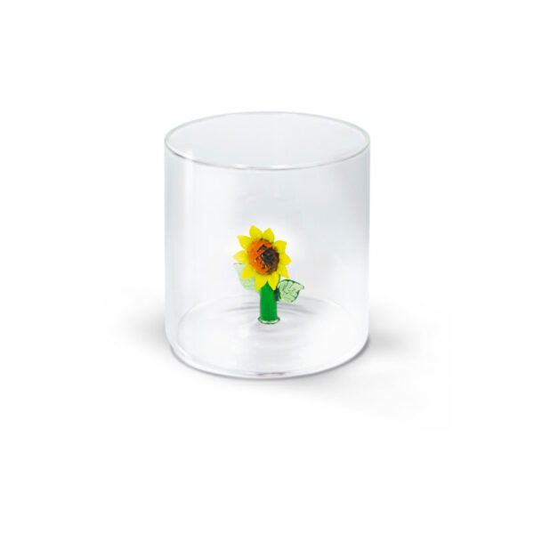 WD LIFESTYLE Glass Tumbler Sunflower