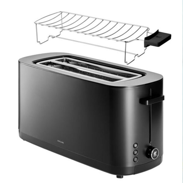 ZWILLING Enfinigy Toaster 4 Schlitze Schwarz mit Warmhaltefu