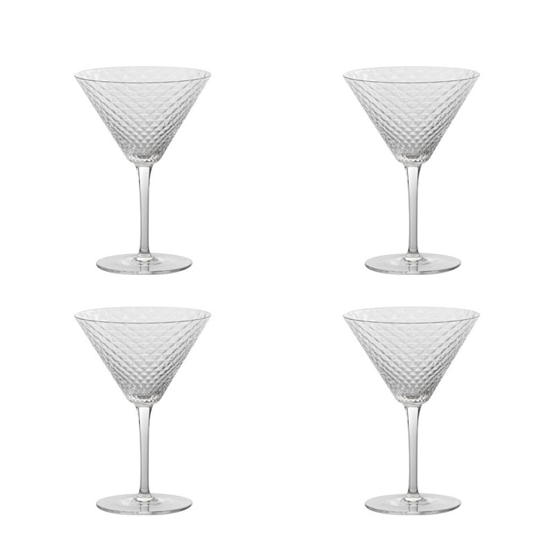 ZAFFERANO Veneziano Mixology 4 Verres Martini Erresse Shop